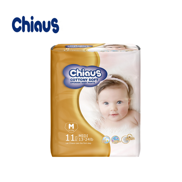 2023 Economic Pack of baby diapers pants-M Size with 11 pcs